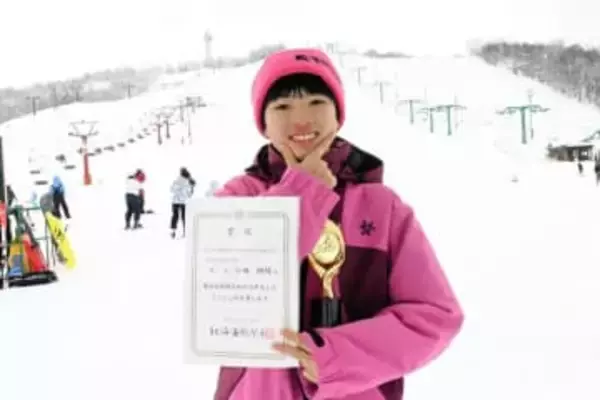 ＜旭川＞道新杯全道小学生アルペン競技大会で優勝　小林朝陽さん（12）＝札幌市