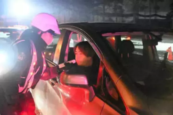 札幌・南区で飲酒運転取り締まり　1人摘発　北海道警、31日まで強化期間