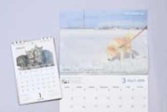 保護犬・猫　ほほ笑ましい姿　NPO、カレンダー販売