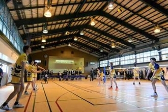 イエロースターズ、新練習場開館　バレーボールSVリーグ参入に向け強化狙う