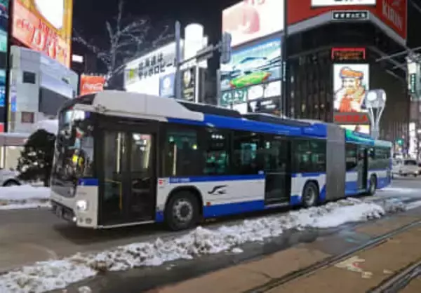 連節バス、冬道走行も「支障なし」　新交通導入へ札幌市が試験