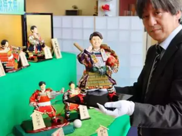 大谷選手、村上選手、高市首相…　「今年の期待大将」ずらり　久月札幌店で五月人形
