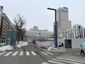 札幌駅前通の北5~4条南進方向を通行止め　札幌市26年4月から　地下鉄ホーム増設工事のため