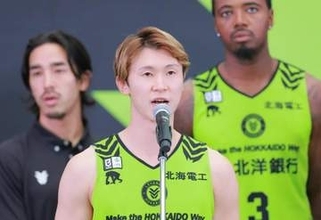 レバンガ島谷「チャンピオンシップ出場狙う」　札幌でティップオフイベント