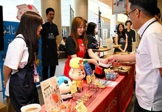清田区のスイーツ、大通ビッセでPR　札幌国際大生の販売好評