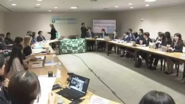 広島の高校生らニューヨークで核廃絶訴え　ＮＰＴ再検討会議「ユースフォーラム」