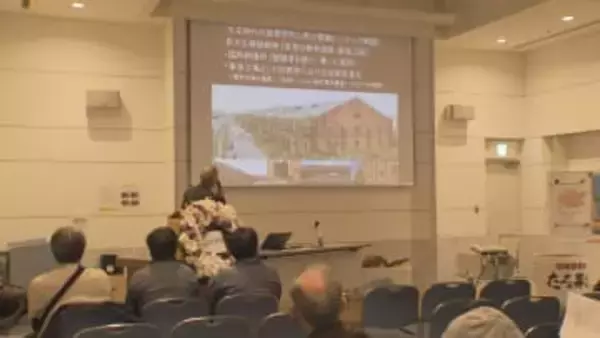 旧陸軍被服支廠 工事状況を説明　被爆者も思い語る　広島