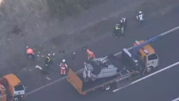 山陽道で事故相次ぐ　計１０台が絡む事故　広島・東広島市