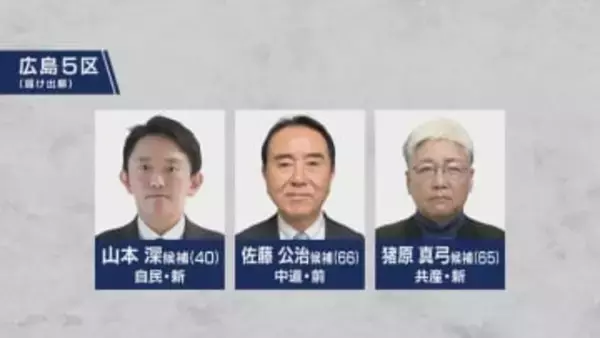 【衆院選】広島５区　第一声