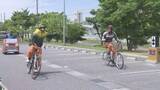 「スタントマンによる事故の再現 自転車のマナーアップを呼びかける」の画像1