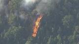 「17日　福山で山林火災　延焼続く」の画像1