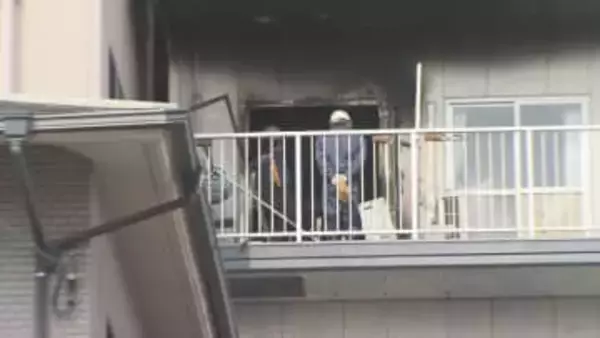 広島市内で火事　焼け跡から遺体