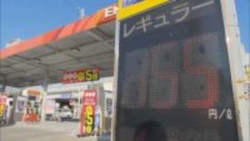 ガソリン価格　税率廃止後と同水準に　１１日から２５．１円の補助金
