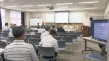 西区道路陥没事故　住民らに説明「沈下は収束傾向」　広島