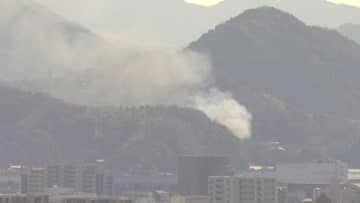 金輪島で林野火災「キャンプ中に燃え移った」　広島市南区
