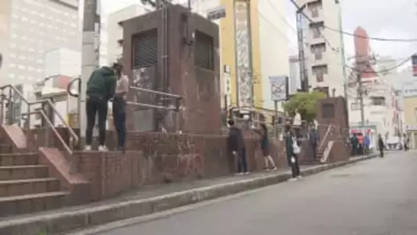 流川地区を美化　新天地公園で落書き消す活動【広島】