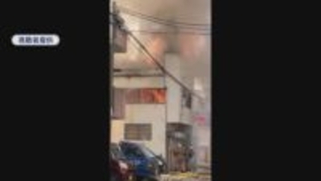 「窓ガラスが割れる音とか聞こえてきて」広島市中区で２階建ての集合住宅が全焼　４０代男性が意識不明で搬送