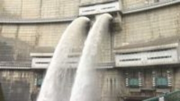 温井ダム放流始まる！今年は回数増に　安芸太田町