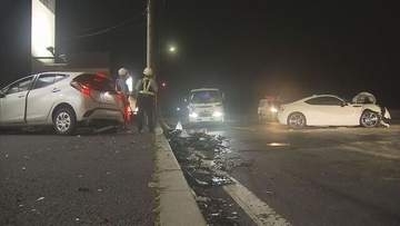 函館の国道で乗用車同士が衝突、片方運転の50代くらいの男性が死亡