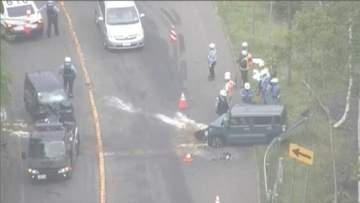 【速報】国道230号で車同士の事故 4人けが、うち1人重体　現場は定山渓温泉と中山峠を結ぶ片側1車線の道路
