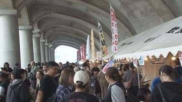 「食べ物とかいっぱいあって楽しい」北海道遺産　稚内港北防波堤ドーム　完成から90年で記念イベント
