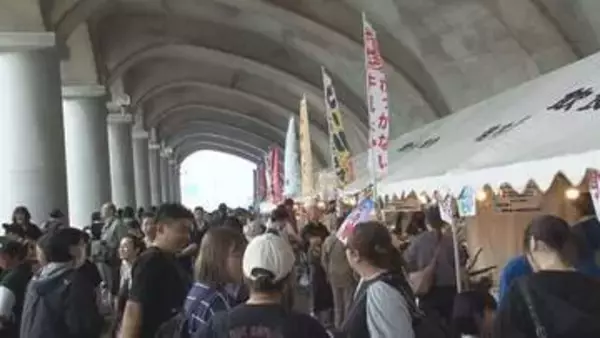 「食べ物とかいっぱいあって楽しい」北海道遺産　稚内港北防波堤ドーム　完成から90年で記念イベント