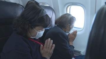 北方領土の元島民ら6年ぶりの「上空慰霊」　平均年齢は90歳を超える