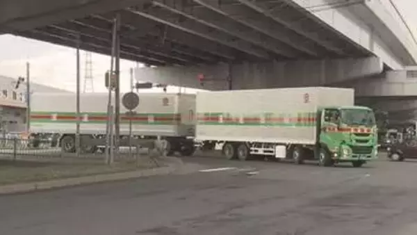 【道内初】全長25m!「ダブル連結トラック」走行開始　物流の効率化とドライバー不足解消の切り札なるか!?
