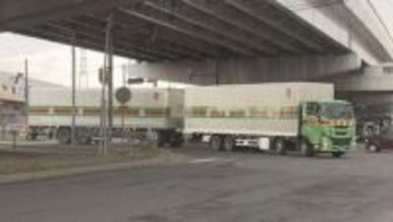 【道内初】全長25m!「ダブル連結トラック」走行開始　物流の効率化とドライバー不足解消の切り札なるか!?