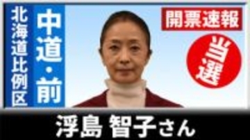 【開票速報】比例北海道ブロックで中道の前職・浮島智子さんが6回目の当選