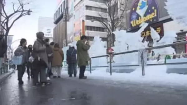 札幌プラス気温　道内は春の陽気で雪どけ進むも…昼夜の寒暖差で路面に穴　気温急降下でつるつる路面に注意