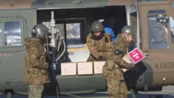 千島海溝沖地震想定、陸自とイオンが連携しヘリで救援物資を空輸する訓練を実施　今後も定期的に行う予定