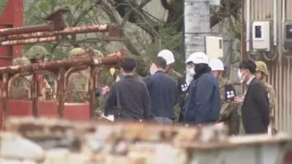 釧路市の自動車整備会社の敷地内で砲弾のようなもの見つかる　自衛隊が回収　周辺を一時規制