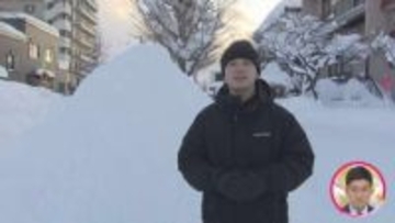 【中継】大雪の札幌市内　道幅狭く見通しの悪い道路　通学路も危険な状態