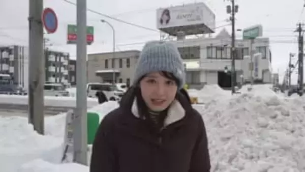 【中継リポート】 福地妃菜美アナウンサー　15日午前7時半 札幌・清田区の雪の様子は