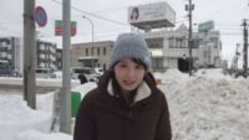 【中継リポート】 福地妃菜美アナウンサー　15日午前7時半 札幌・清田区の雪の様子は