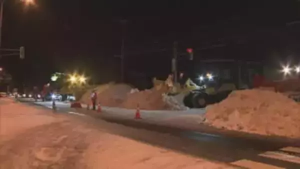 市道の雪を国道へ　国と自治体がタッグで除・排雪　札幌初「スクラム除雪」北区の30メートル区間で実施