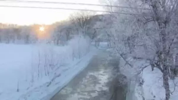 今季最低-27.5度 陸別町 ダイヤモンドダスト輝く　濡れタオルがあっという間に・・・極寒を体験