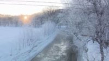 今季最低-27.5度 陸別町 ダイヤモンドダスト輝く　濡れタオルがあっという間に・・・極寒を体験