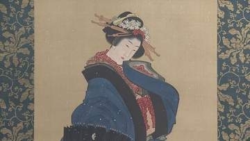 小樽芸術村開館10周年を記念　葛飾北斎の貴重な肉筆画「雪中美人図」が浮世絵美術館できょうから公開