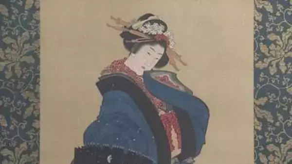 小樽芸術村開館10周年を記念　葛飾北斎の貴重な肉筆画「雪中美人図」が浮世絵美術館できょうから公開