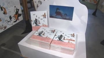 北海道銘菓と絵本作家がコラボ　CMと絵本の世界観を　江別市で特別展