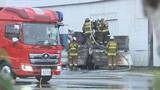 「「倉庫で爆発音、炎が見える」会社敷地でトラック荷台が炎上　警察と消防が原因を調査　北広島市」の画像1