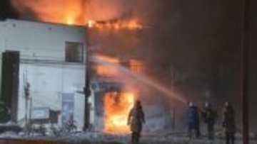 【速報】江別市　大麻銀座商店街付近で火事　建物炎上中　現在まで負傷者情報なし