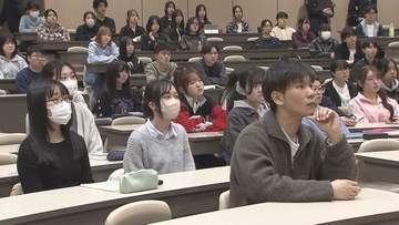 「怪しいと思ったら…」道警が大学1年生対象に闇バイト防止を啓発　北星学園大学の新入学生ら約300人参加