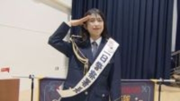 「落ち着いて答えて」イチモニの大野ユリエさん、札幌で一日警察署長　110番通報の正しい利用呼びかける