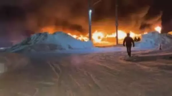 「バチバチ音を立てて火の勢いがすごかった…」旭川市の自動車工場で火事　けが人なし