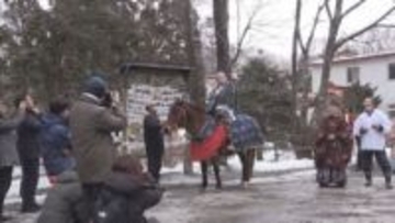 北海道平取町　競走馬の産地で「初午祭」　牧場関係者らが無病息災とレースでの活躍を祈願