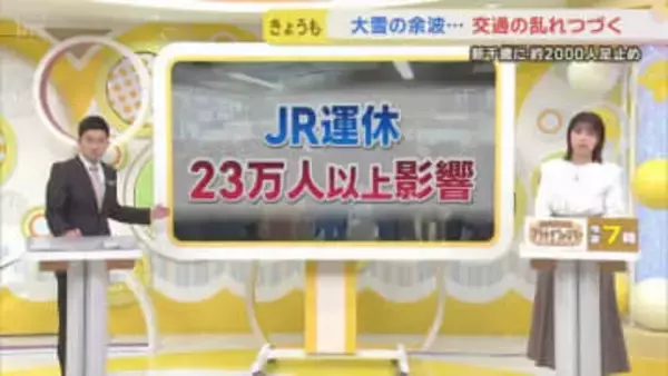 【スタジオ解説あり】記録的な大雪から2日、札幌の交通網乱れ続く　JR・バス運休いつまで？　原因と対策