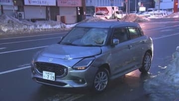 「車と歩行者の事故」…札幌市豊平区の国道36号で女性が乗用車にはねられ病院搬送